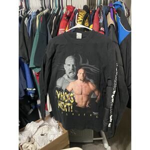 Size L- Vintage 90s Wrestling 1998 WCW WWE GOLDBERG “Who’s Next’” Long Sleeve